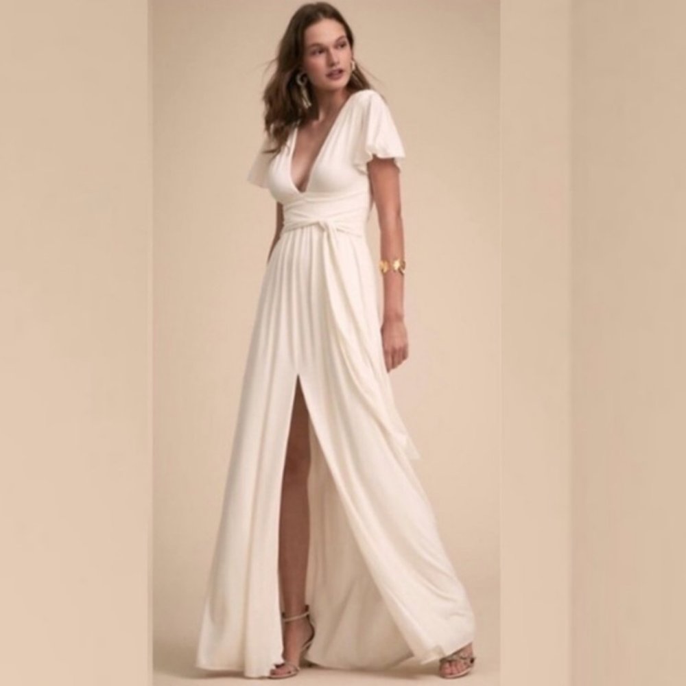 Anthropologie x BHLDN Mendoza White Dress